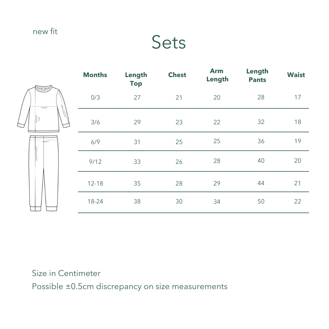 Everyday Long Sleeve Set - Woodland Bear