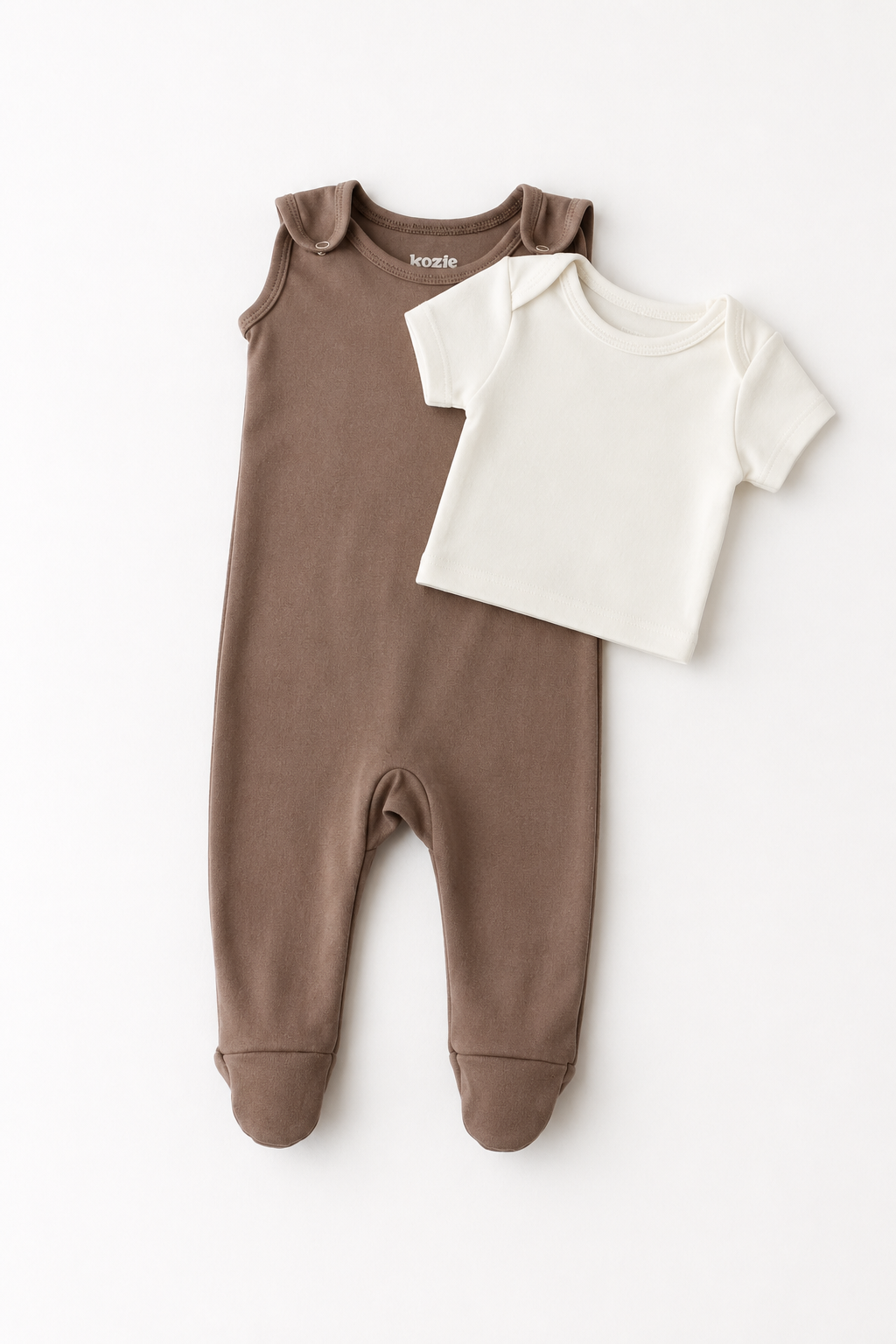 Footed Romper Set "Cocoa"