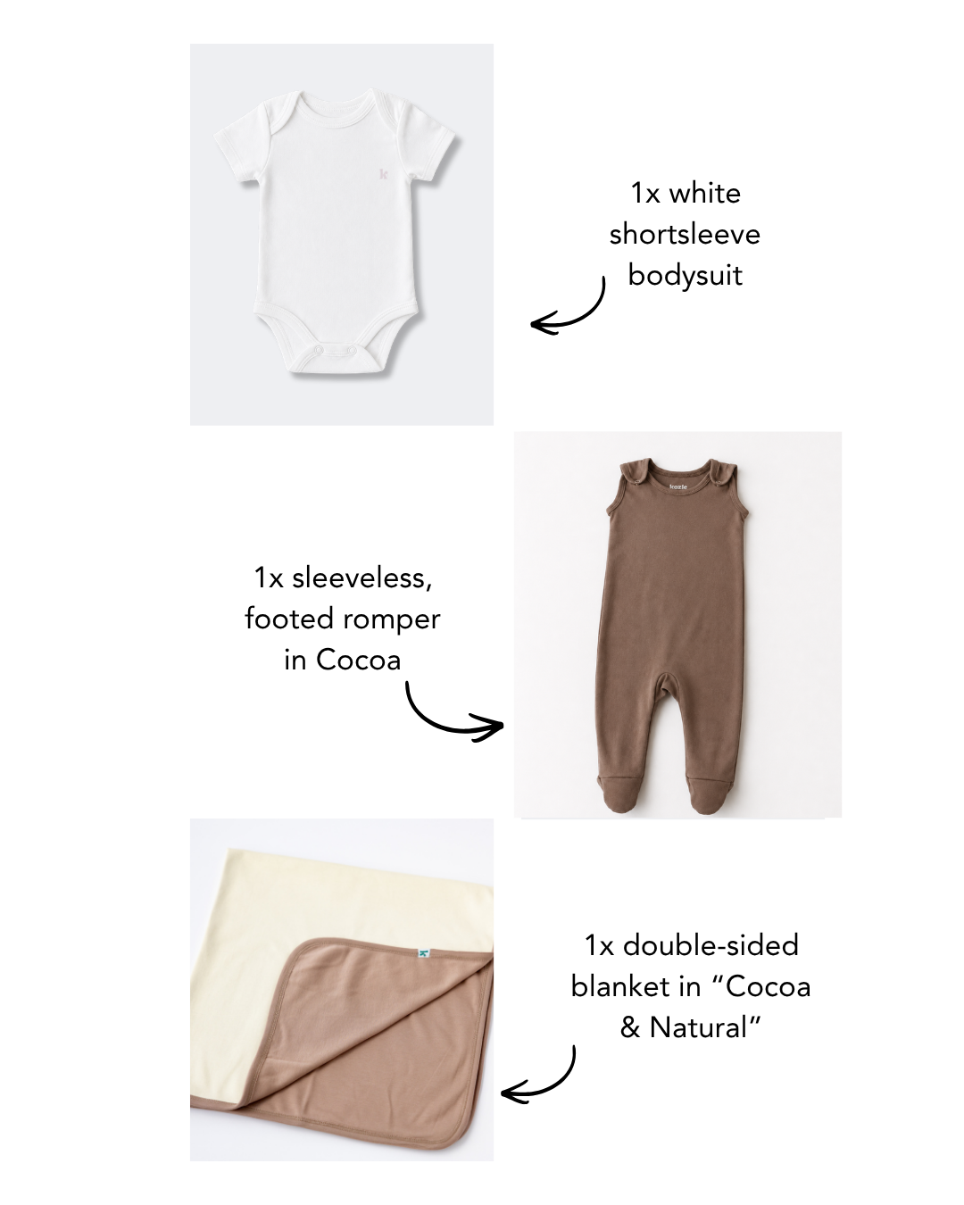 "The Romper" Gift Box in Cocoa