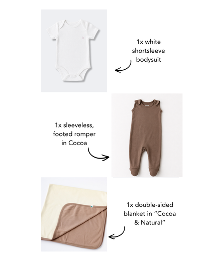 "The Romper" Gift Box in Cocoa