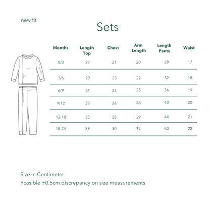 Everyday Long Sleeve Set - Woodland Bear