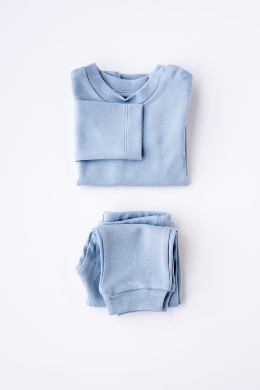 Everyday Long Sleeve Set - Dusty Blue