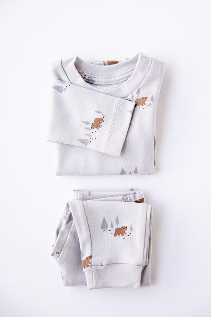 Everyday Long Sleeve Set - Woodland Bear