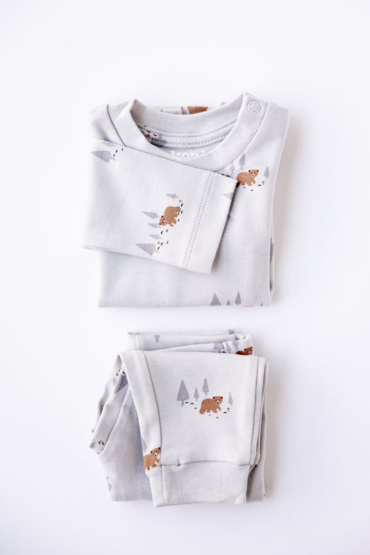 Everyday Long Sleeve Set - Woodland Bear