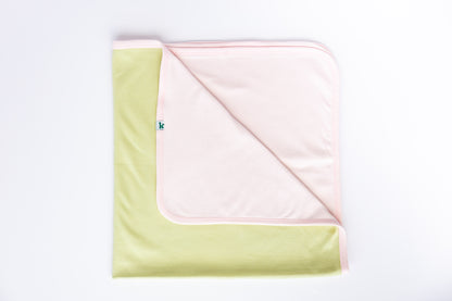Double-Sided Baby Blanket - Blush + Sage