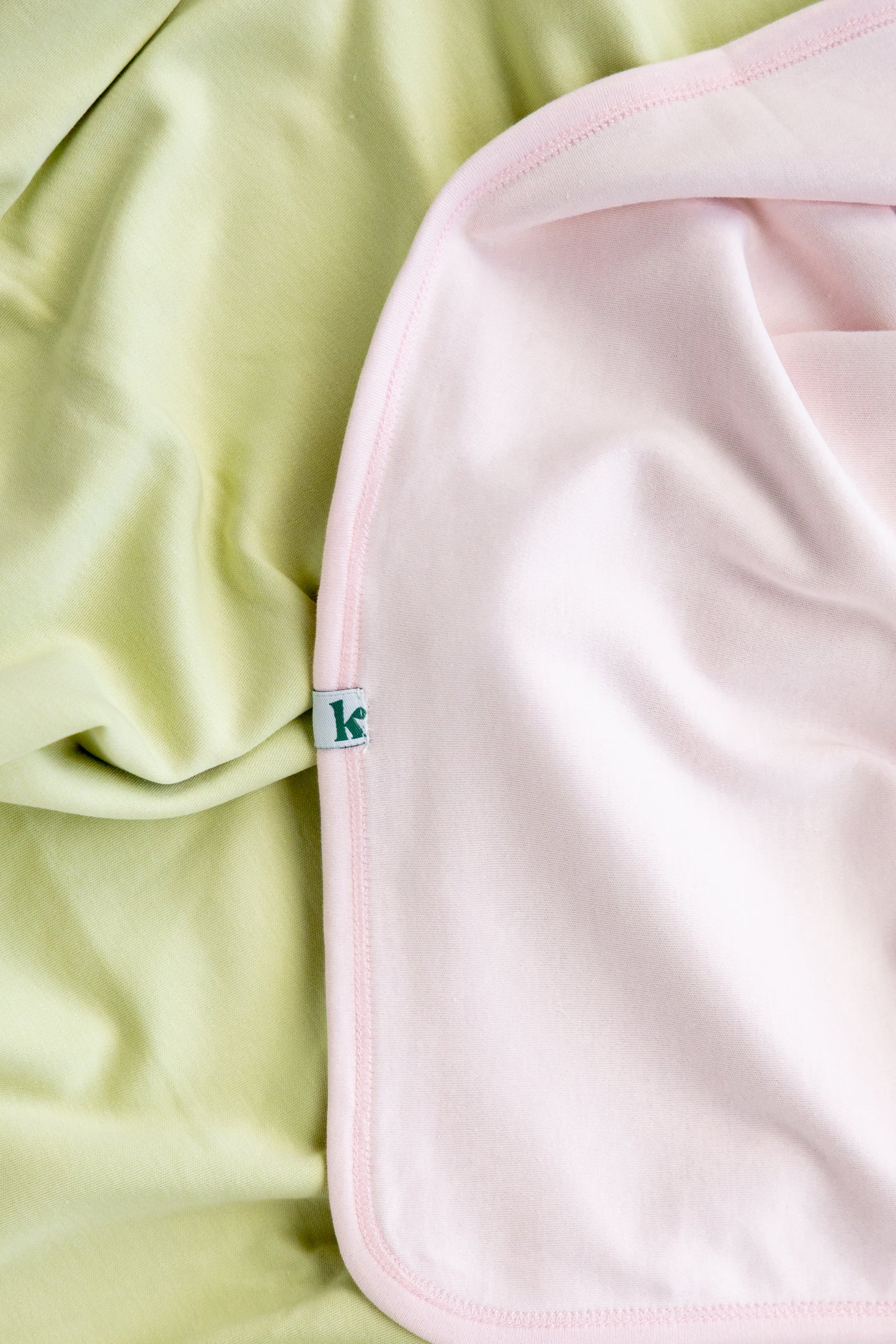 Double-Sided Baby Blanket - Blush + Sage