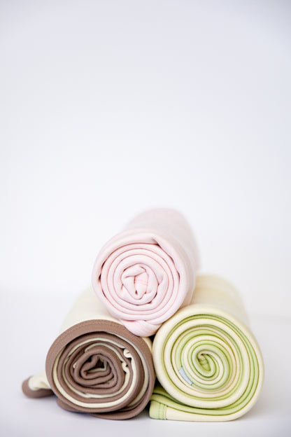 Double-Sided Baby Blanket - Blush + Sage