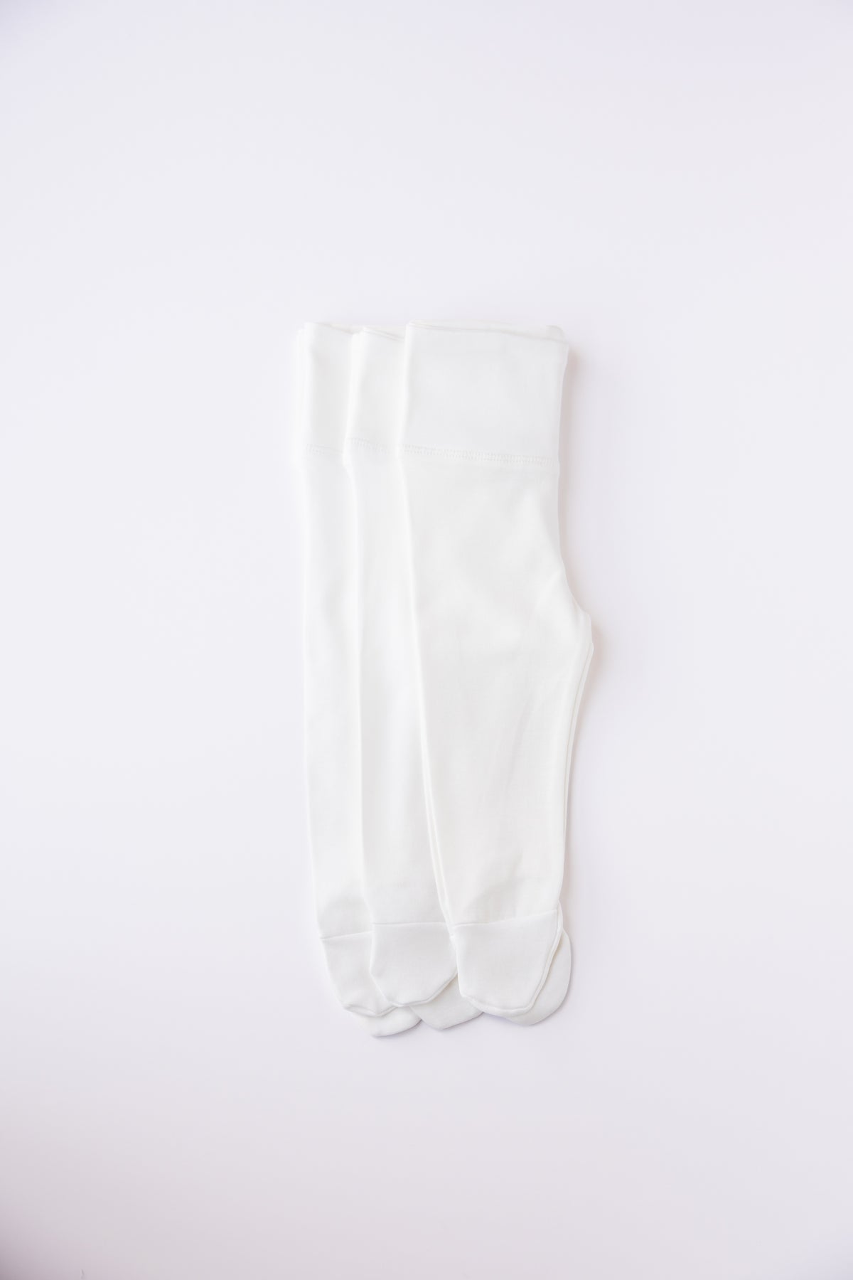 3-Pack Footed Leggings (White)