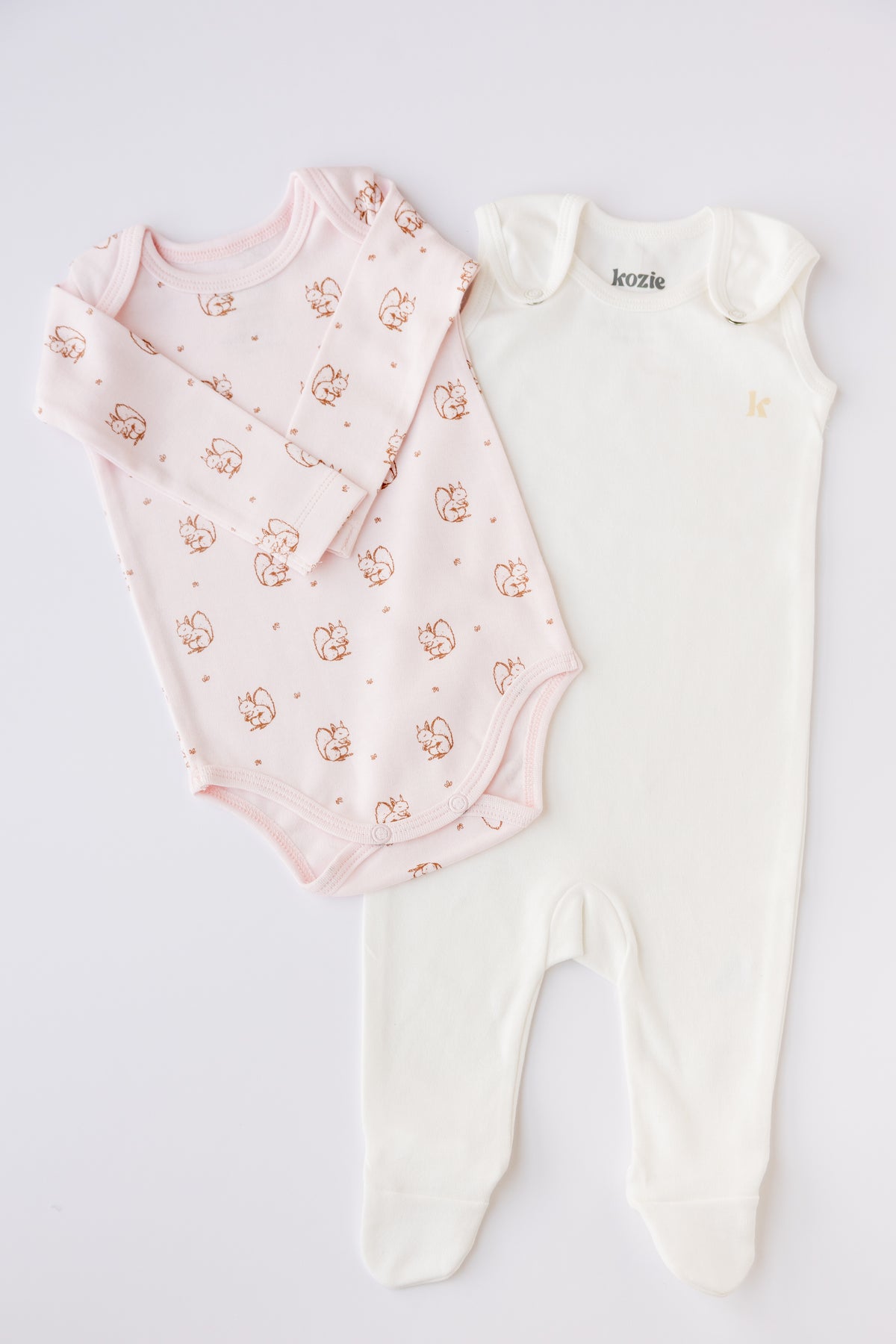 Footed Romper Set (Forest Squirrel)