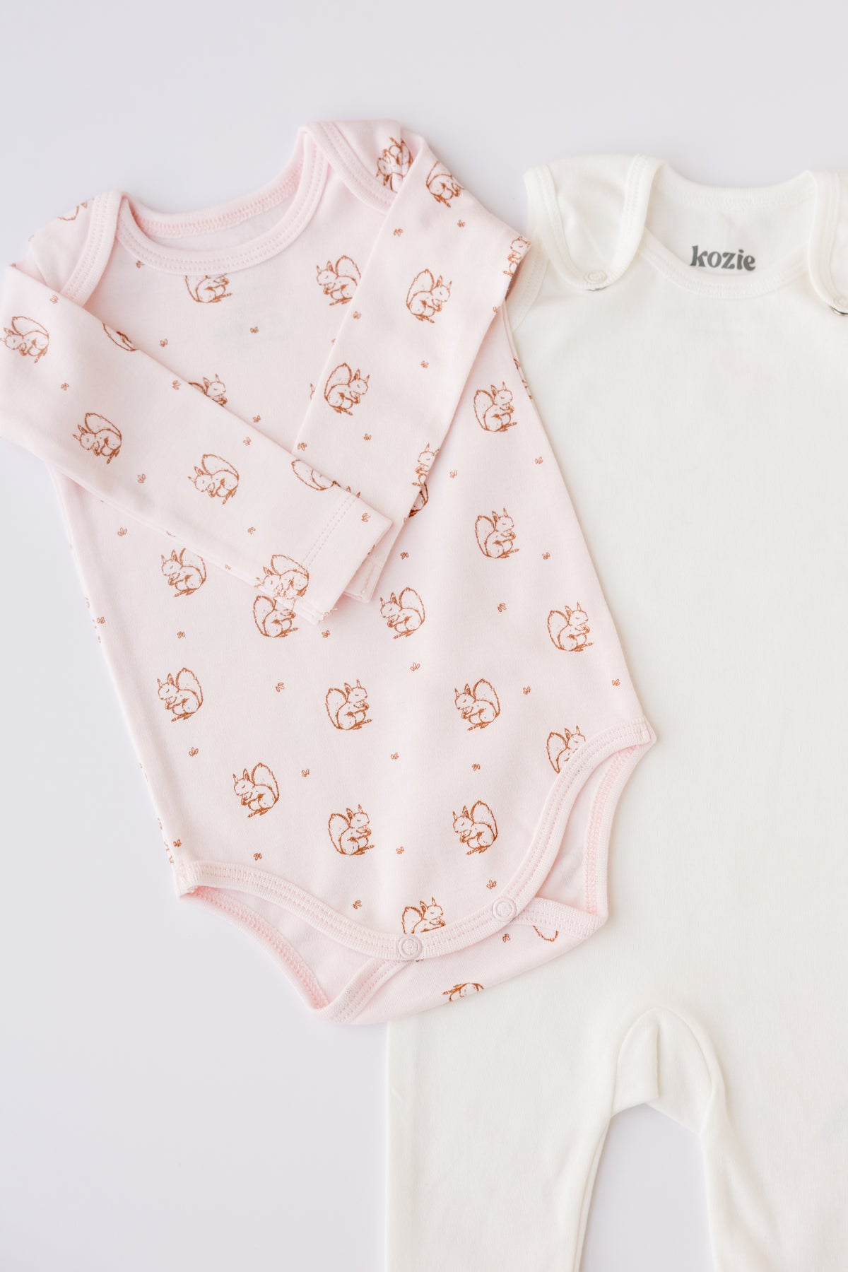 Footed Romper Set (Forest Squirrel)