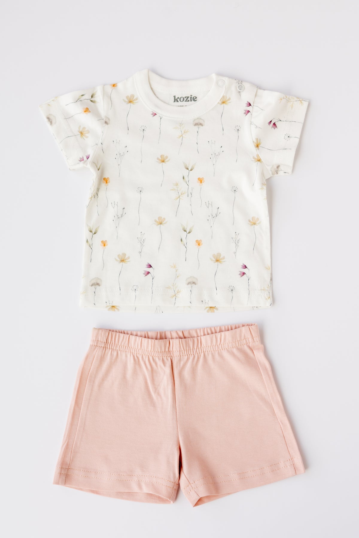 2-Piece Short Sleeve Set (Wild Flowers)
