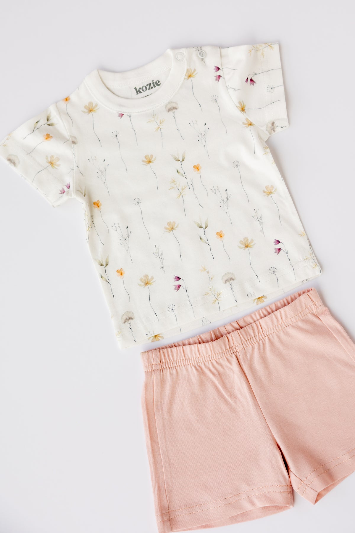 2-Piece Short Sleeve Set (Wild Flowers)