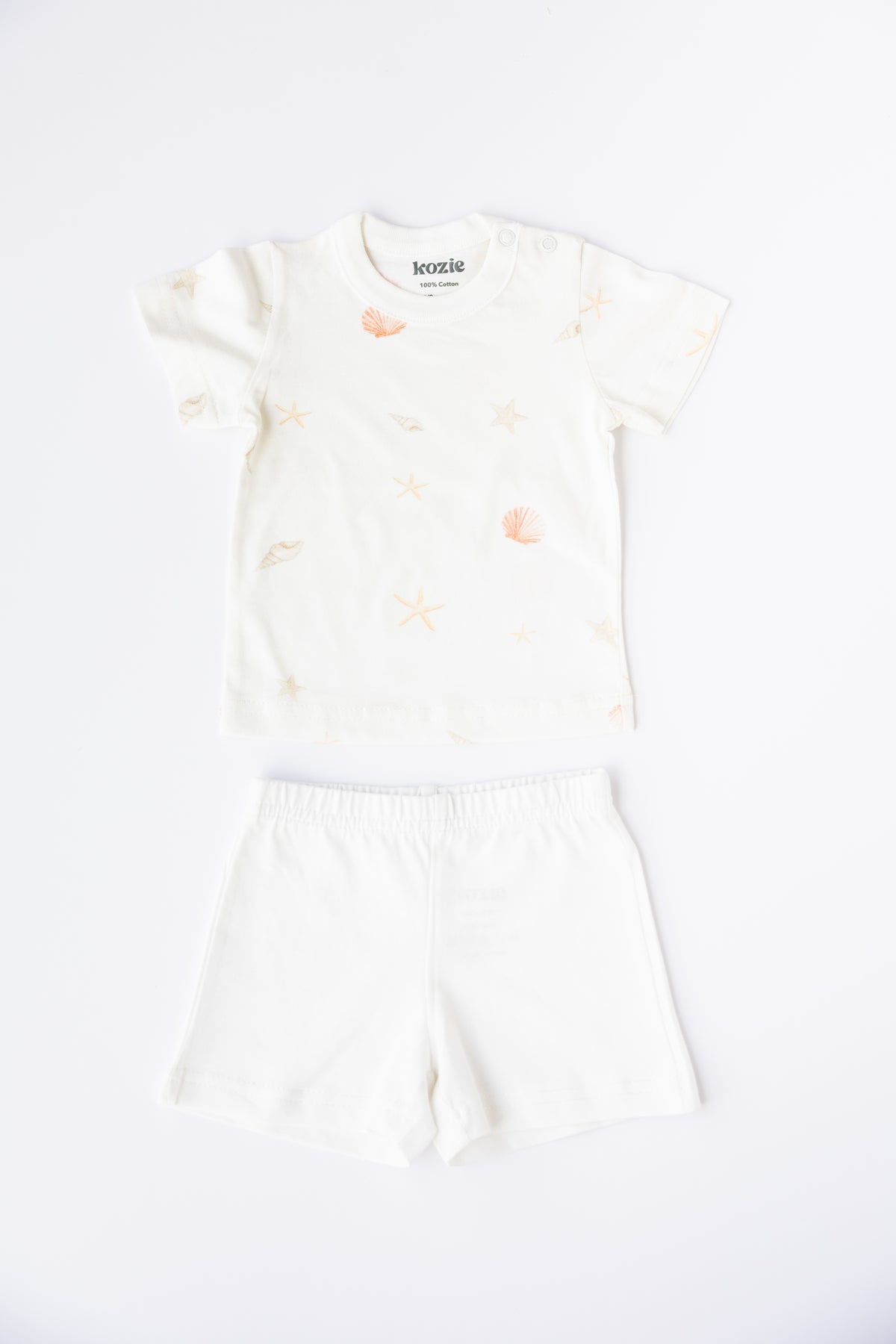 2-Piece Short Sleeve Set (Sea Shells)