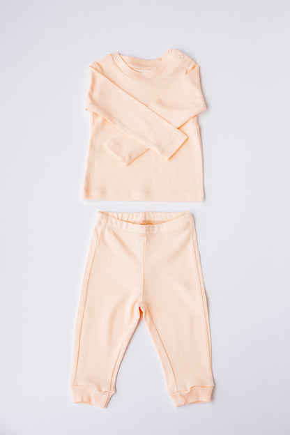 Long Sleeve Pyjama Set (Coral)