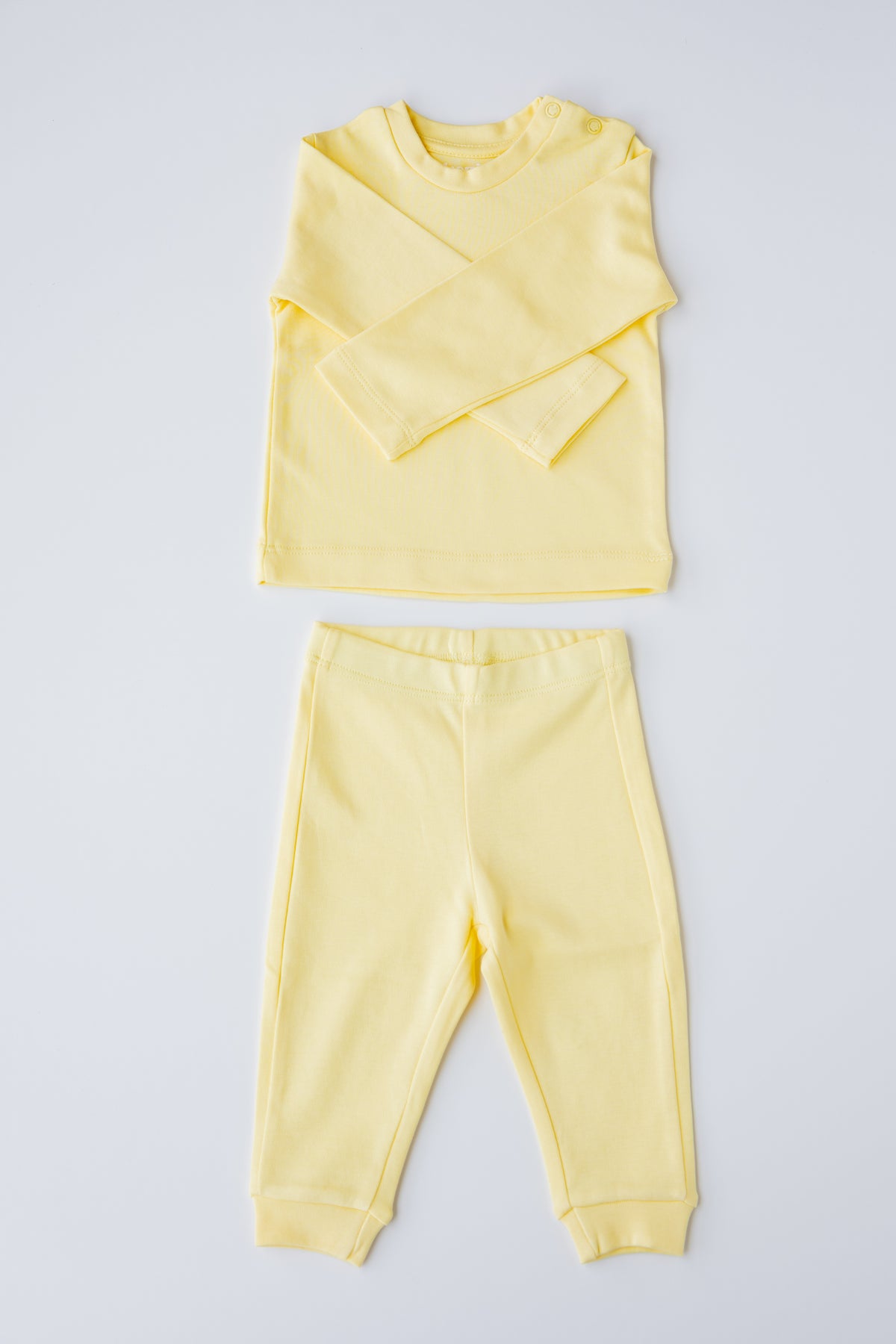 Long Sleeve Pyjama Set (Butter Yellow)