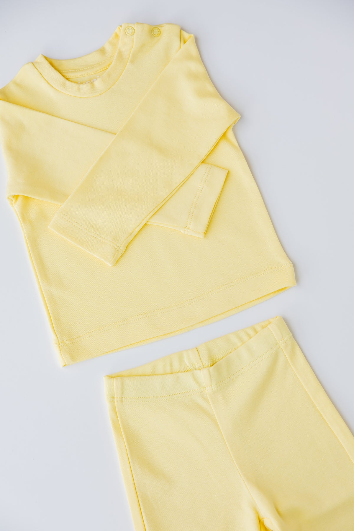 Long Sleeve Pyjama Set (Butter Yellow)