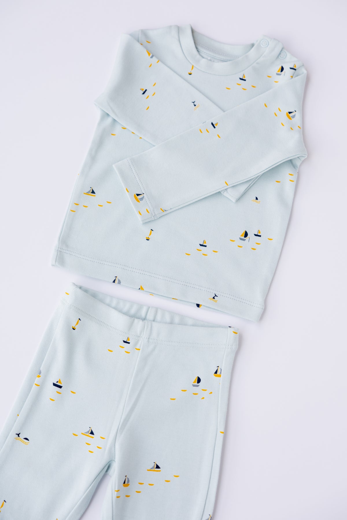 Long Sleeve Pyjama Set (Blue Sails)