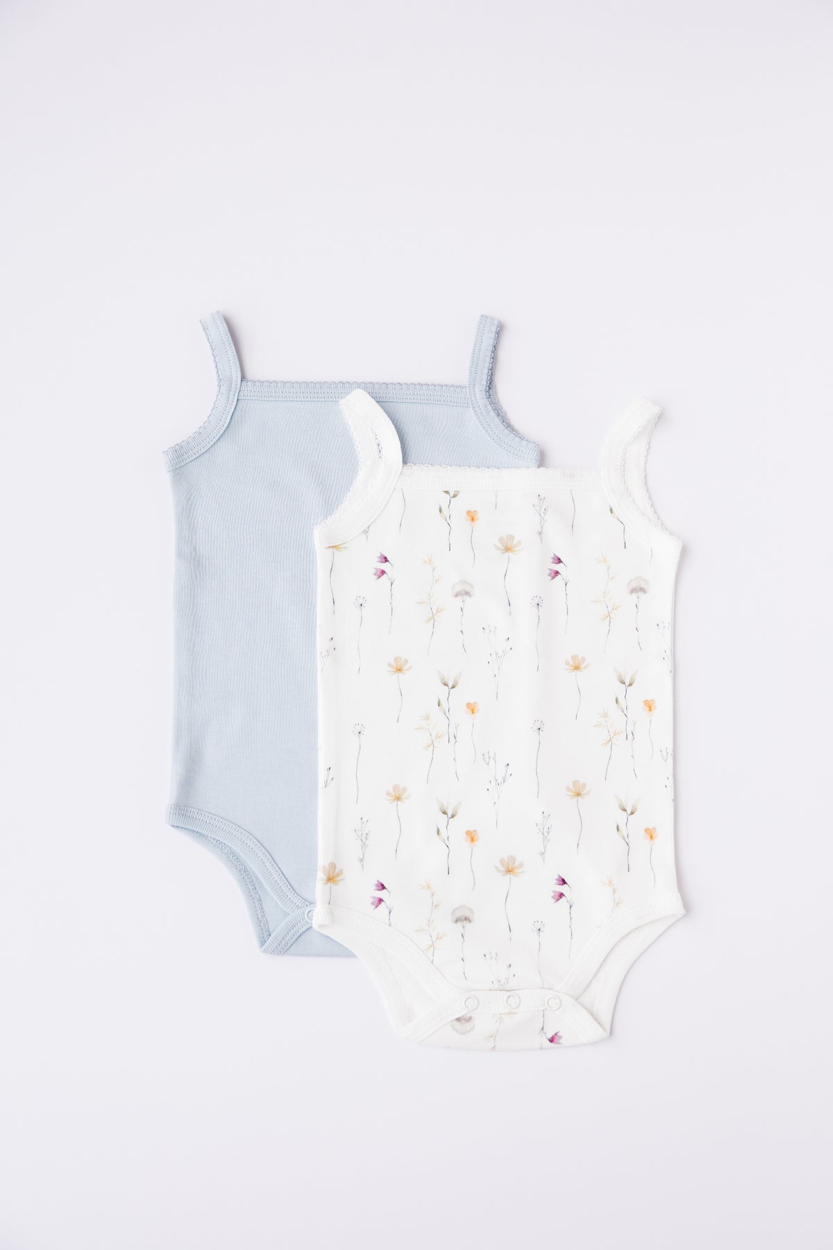 2-Pack Sleeveless Bodysuit (Wild Flowers)