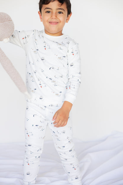 Kids Long Sleeve Pyjama Set (Little Voyage)
