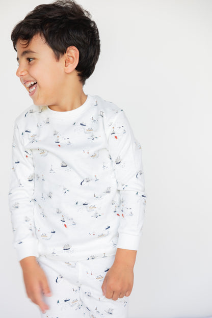 Kids Long Sleeve Pyjama Set (Little Voyage)