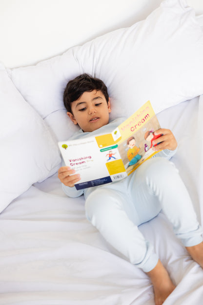 Kids Long Sleeve Pyjama Set  (Sky)
