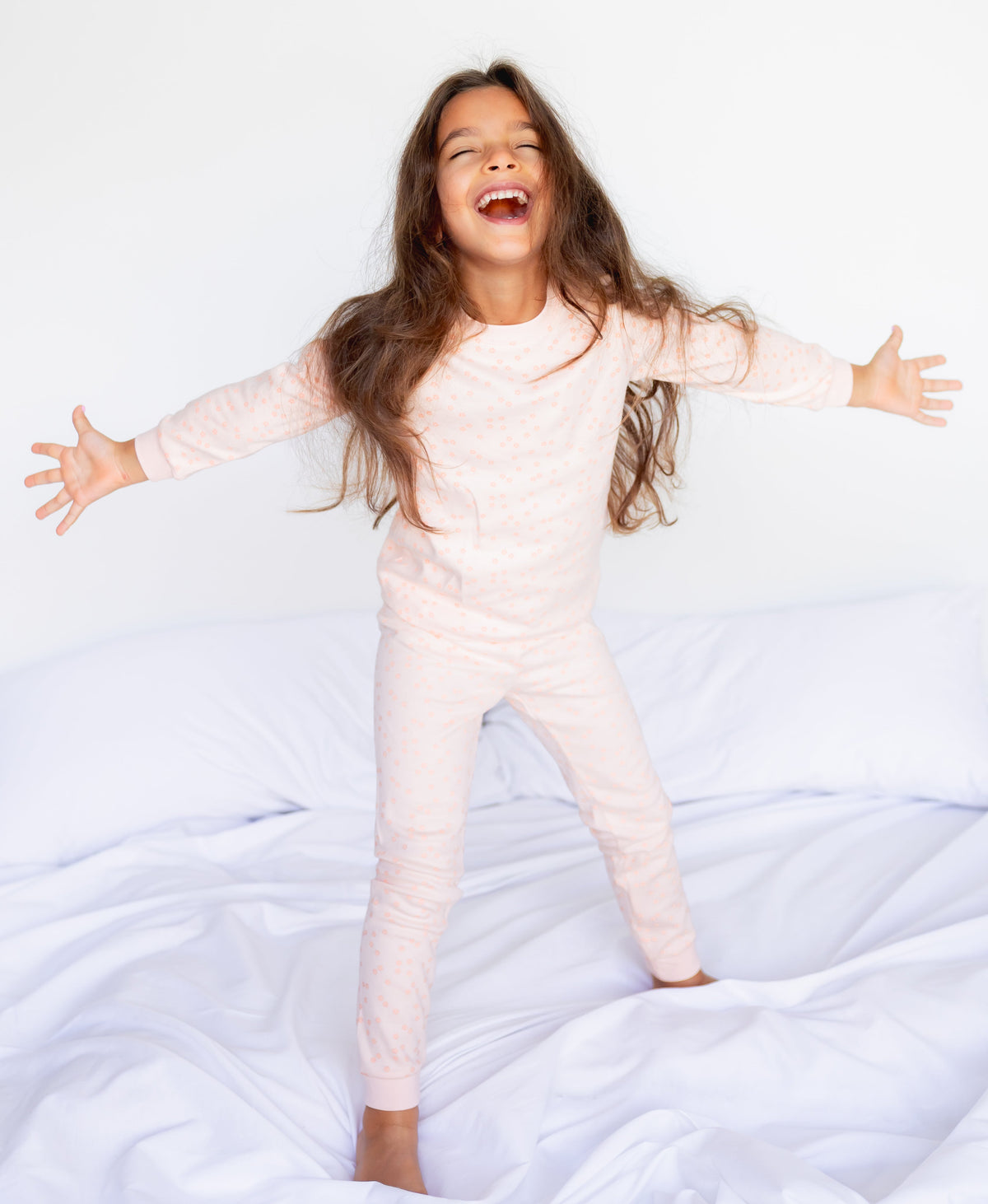 Kids Long Sleeve Pyjama Set (Daisies)