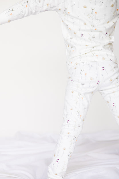 Kids Long Sleeve Pyjama Set (Wild Flower)
