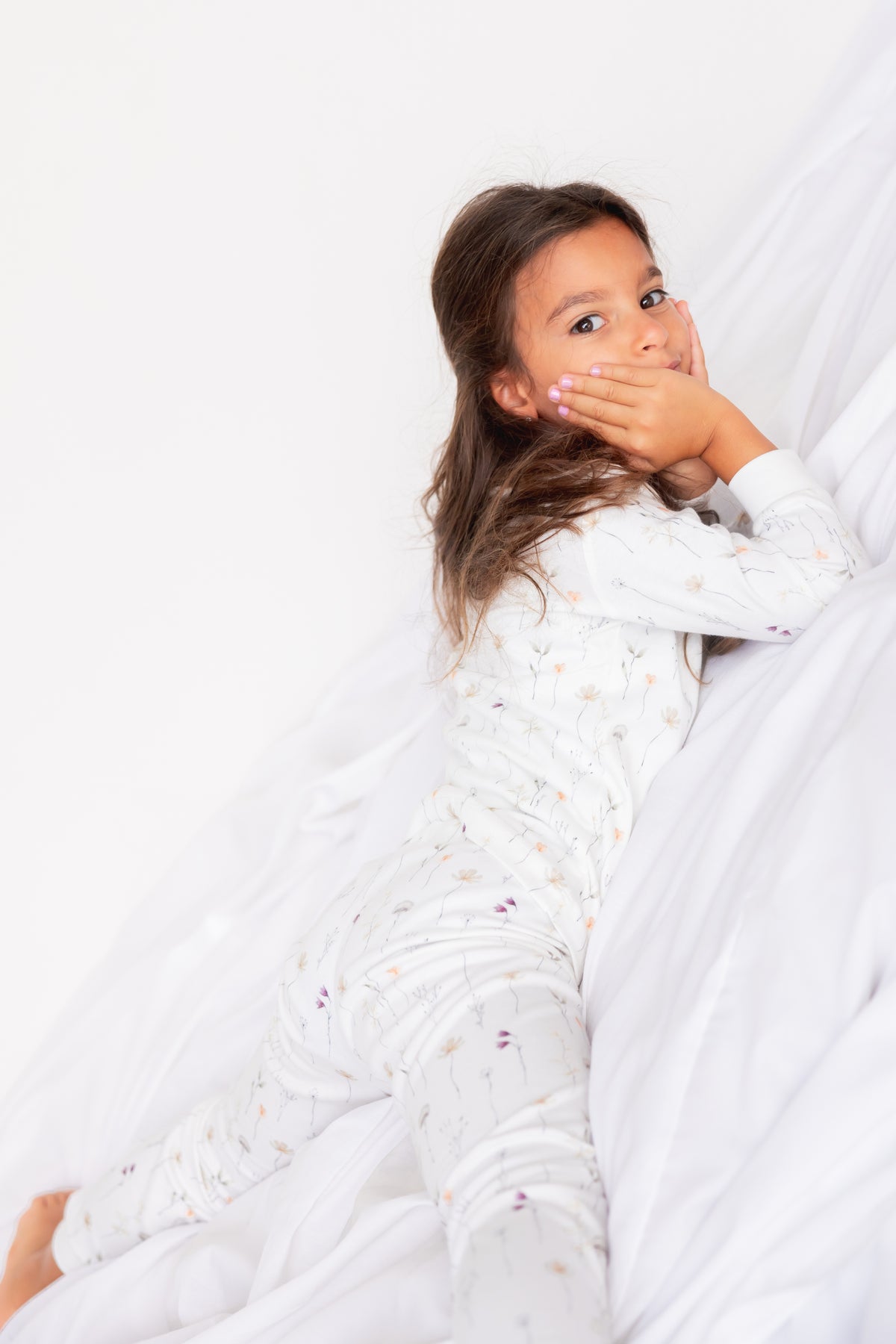 Kids Long Sleeve Pyjama Set (Wild Flower)