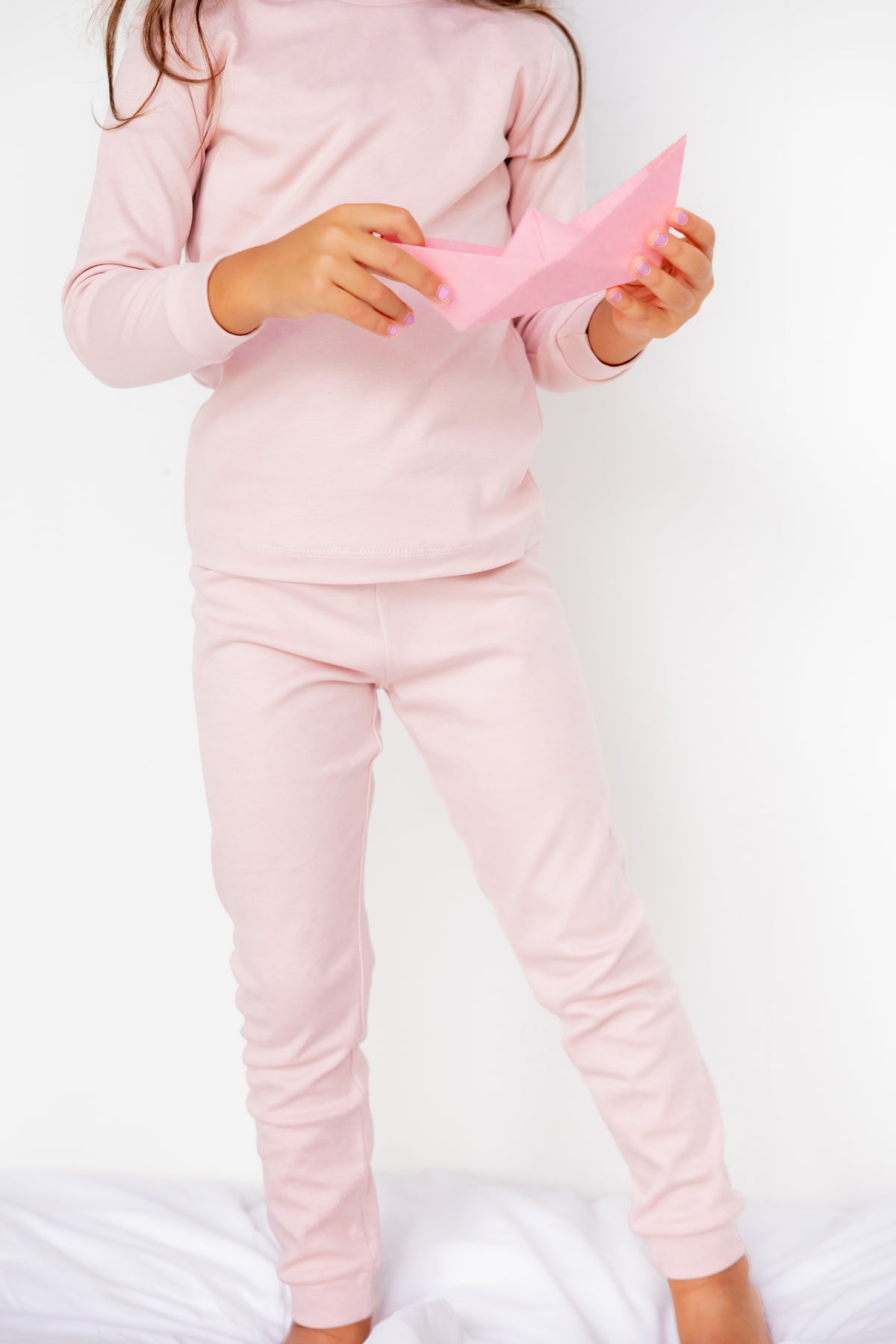 Kids Long Sleeve Pyjama Set  (Cashmere)