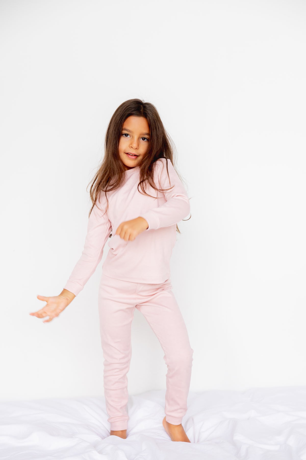 Kids Long Sleeve Pyjama Set  (Cashmere)