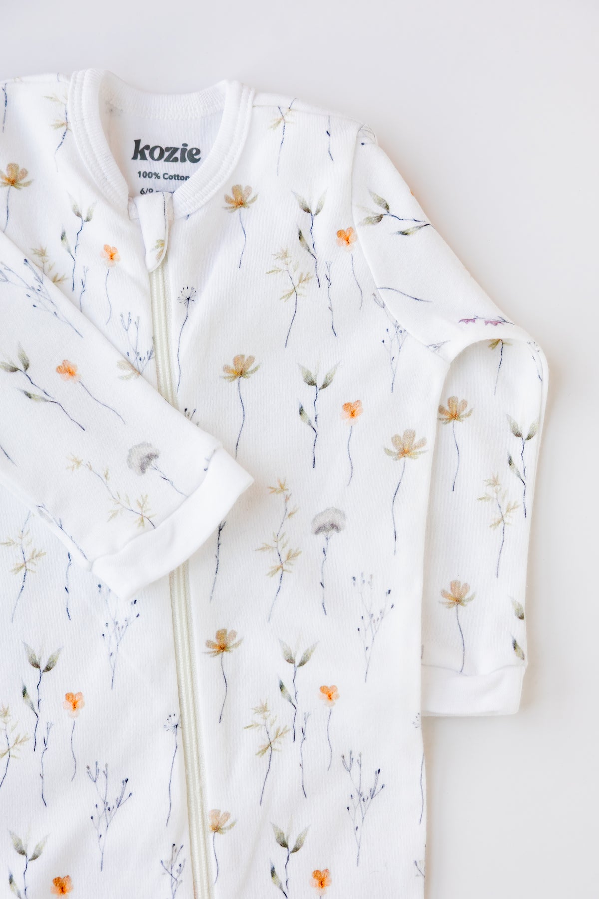 Footed Zipper Sleepsuit (Wildflower)