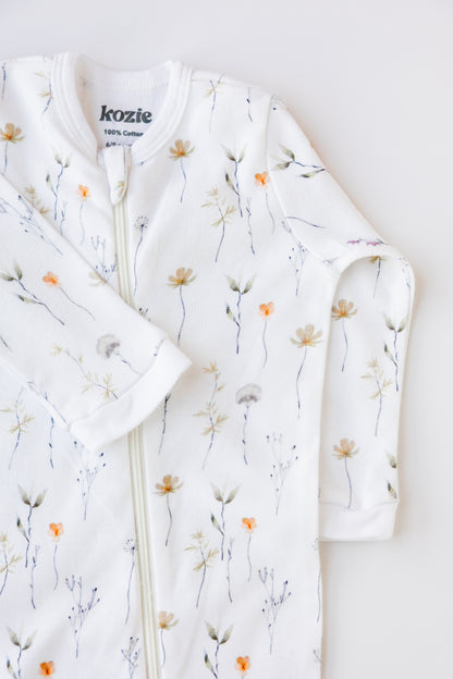 Footed Zipper Sleepsuit (Wildflower)