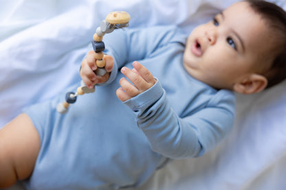 3-Pack Dusty Blue Longsleeve Bodysuits