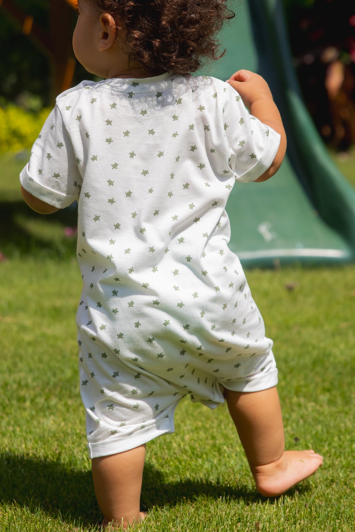 Short Sleeve Romper (Turtle Bay)
