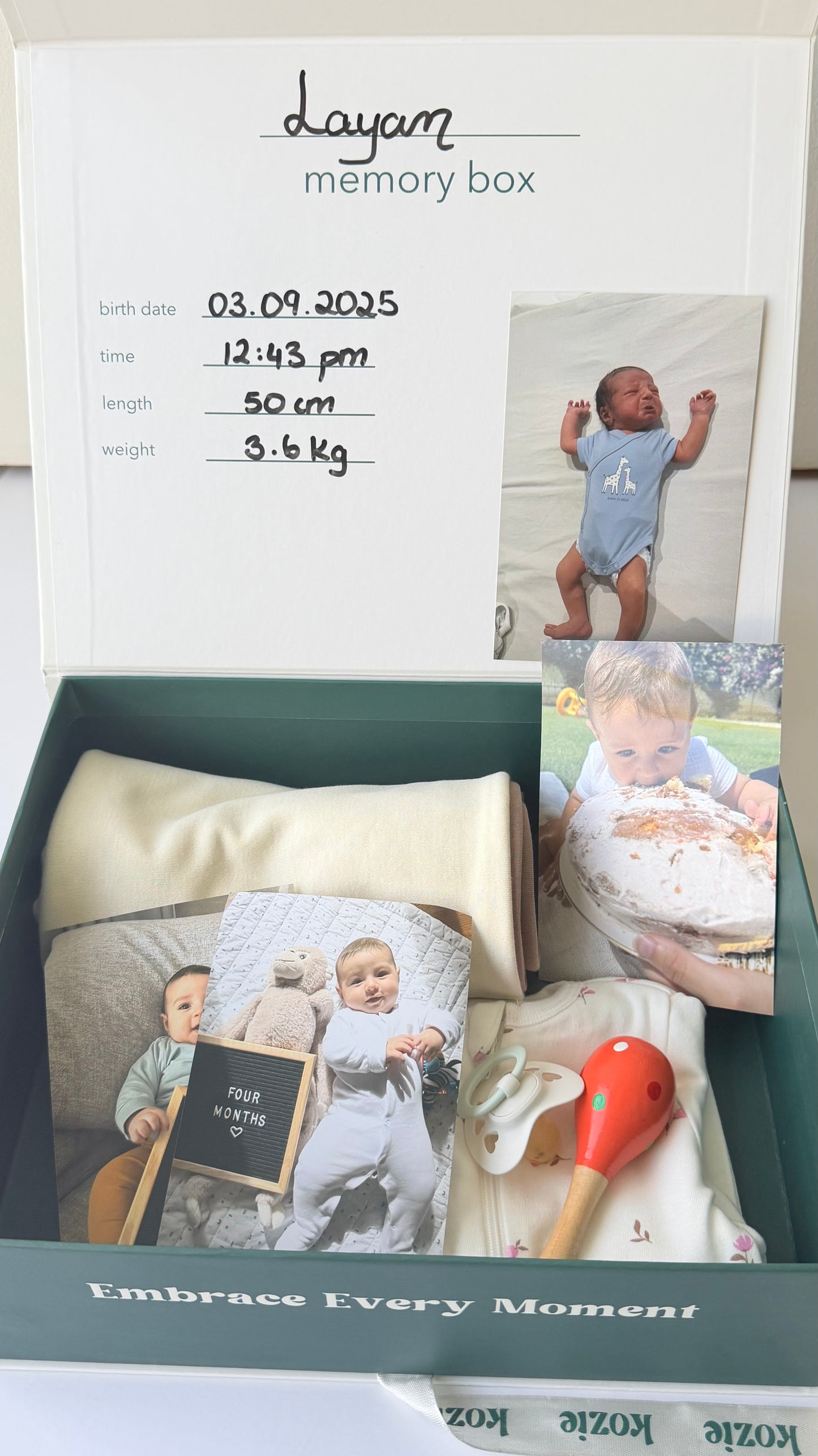 The "First Moments" Keepsake Box (Baby Boy)